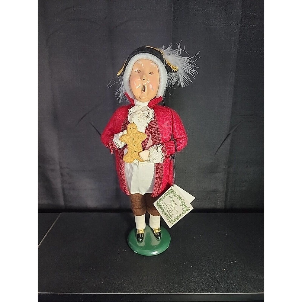 BYERS CHOICE 1996 CRIES OF LONDON GINGERBREAD VENDOR CAROLER SIGNED